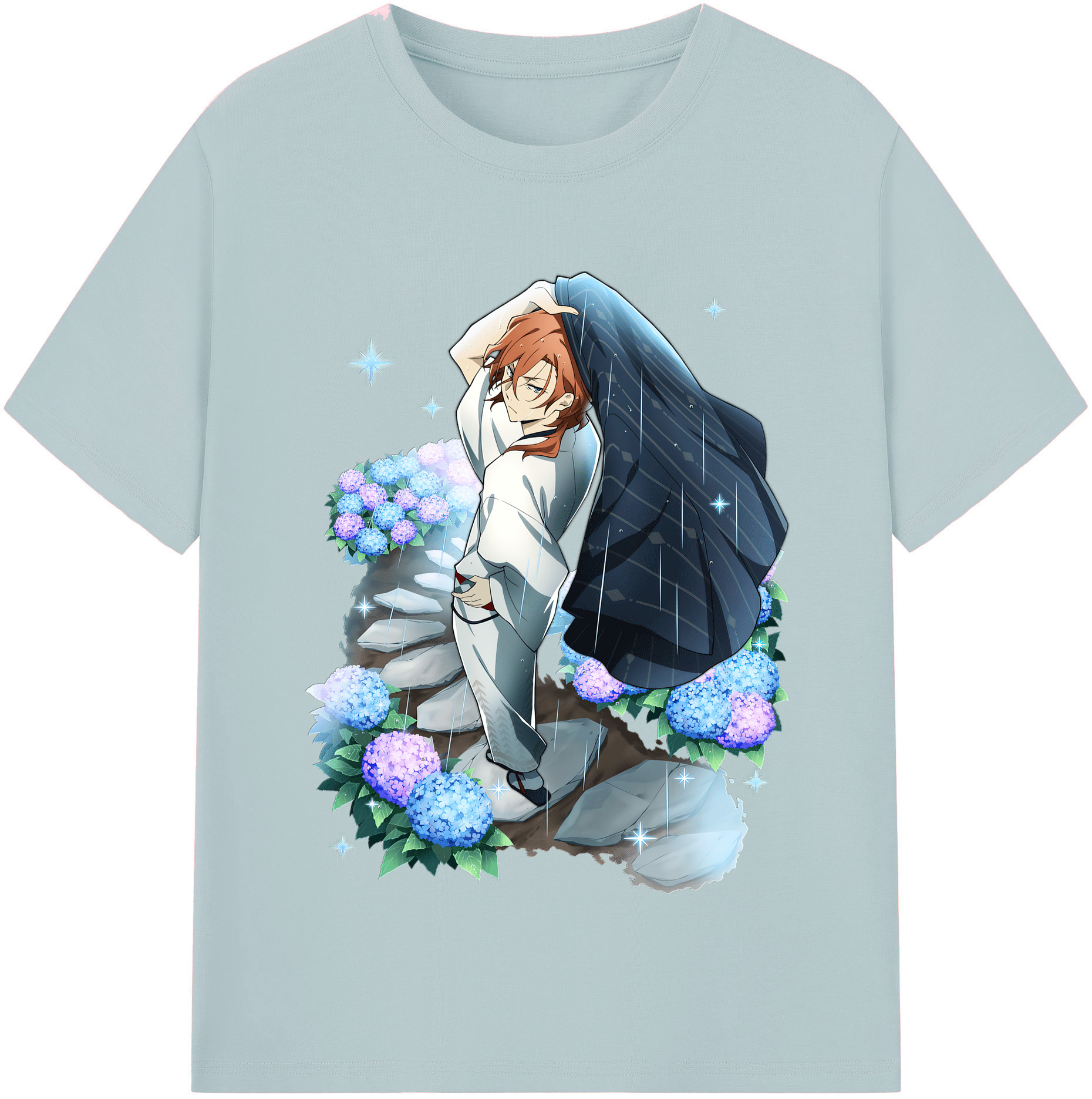 （画像用） 文豪ストレイドッグス Bungo Stray Dogs 綿100％半袖Tシャツ（フロントプリント）